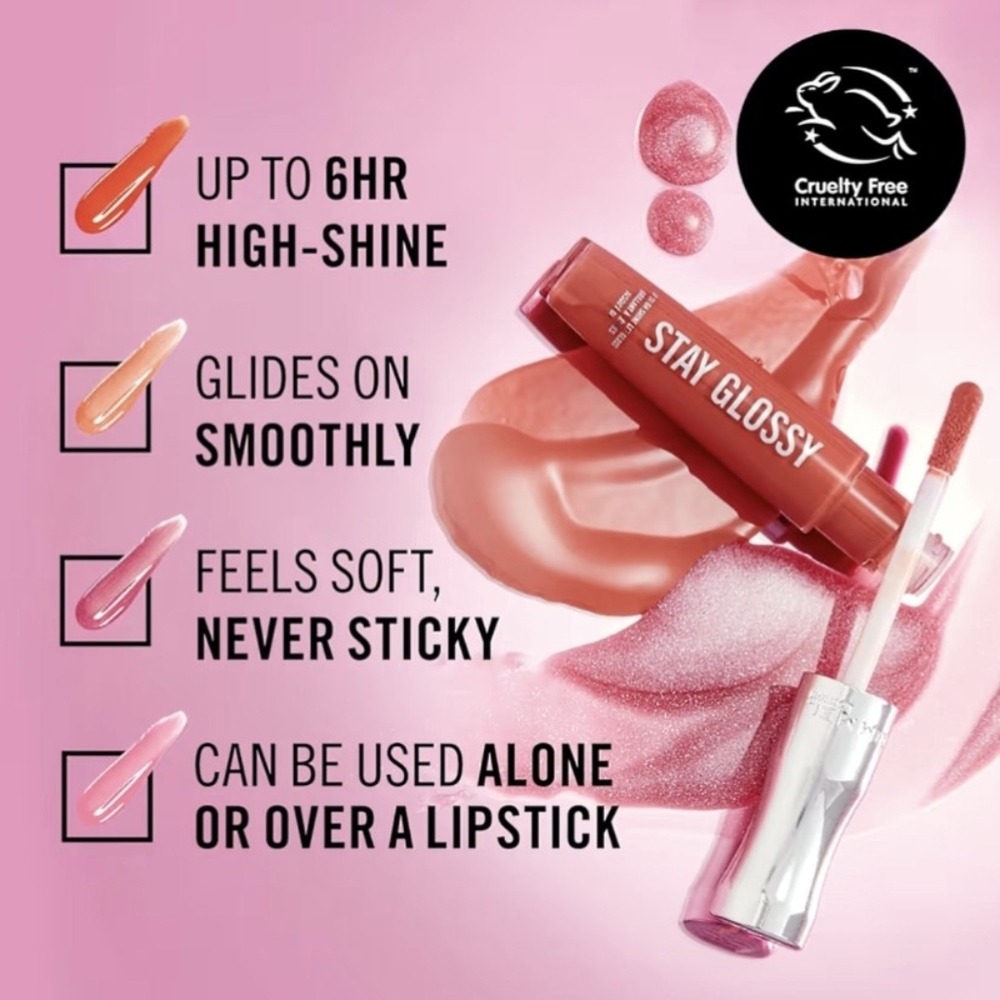 Rimmel Stay Glossy Lip Gloss 815 Halo-There White Opal Frost - Picture 6 of 6